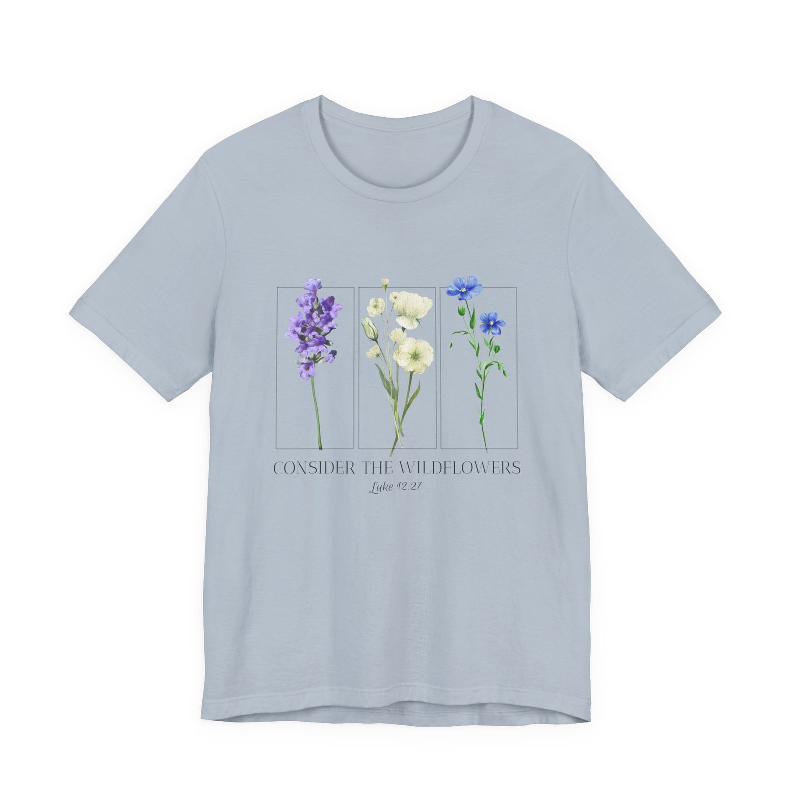 Consider the Wildflowers Shirt - Unisex Christian T-Shirt, Luke 12:27 Scripture Tee, Faith & Nature Inspired Apparel - Image 7