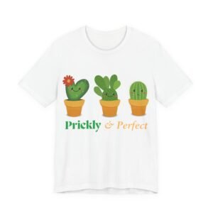 Cute Cactus Unisex Tee - Prickly & Perfect, Gift for Plant Lovers, Casual Wear, Summer Style, Gardening Gift, Eco-Friendly Fashion