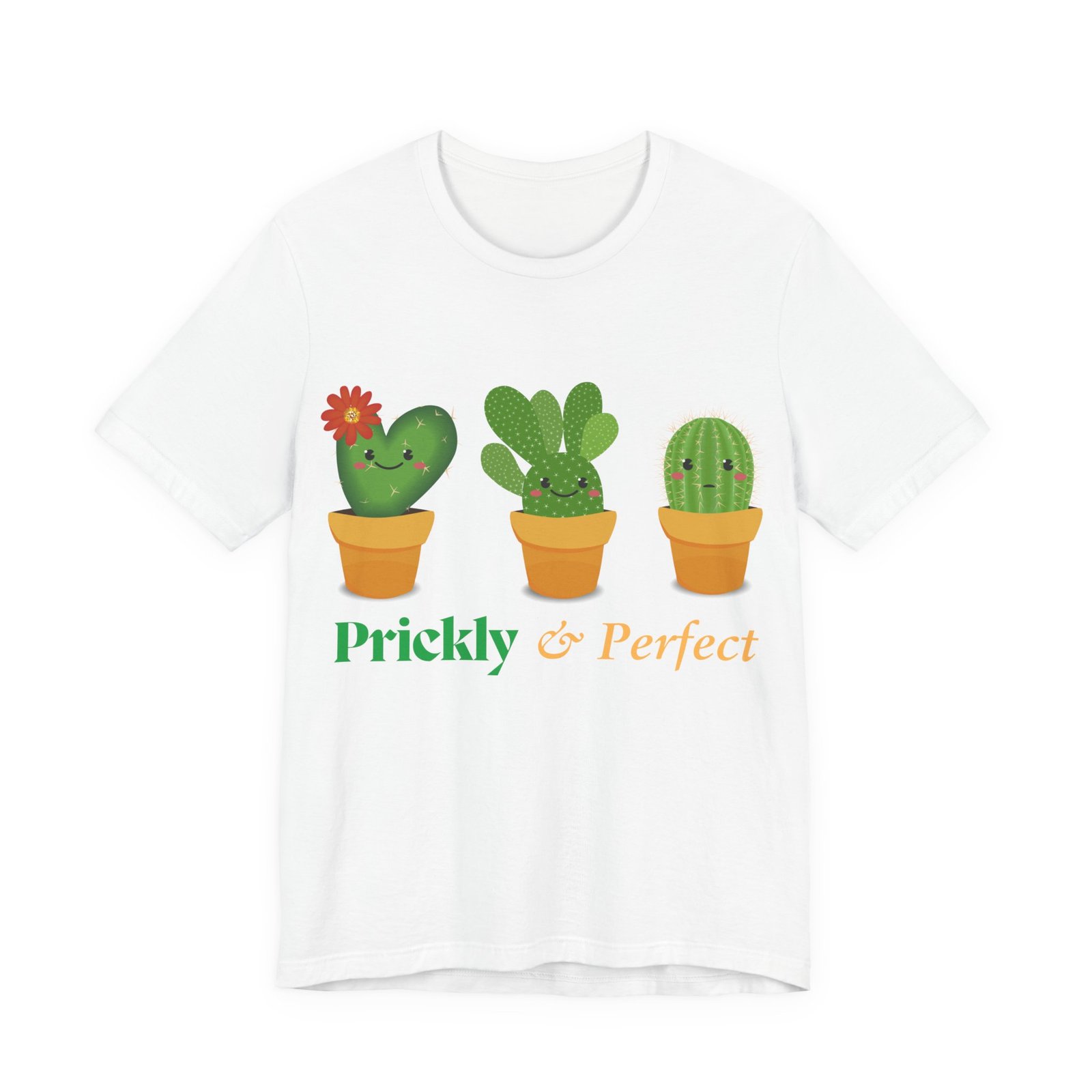 Cute Cactus Unisex Tee - Prickly & Perfect, Gift for Plant Lovers, Casual Wear, Summer Style, Gardening Gift, Eco-Friendly Fashion