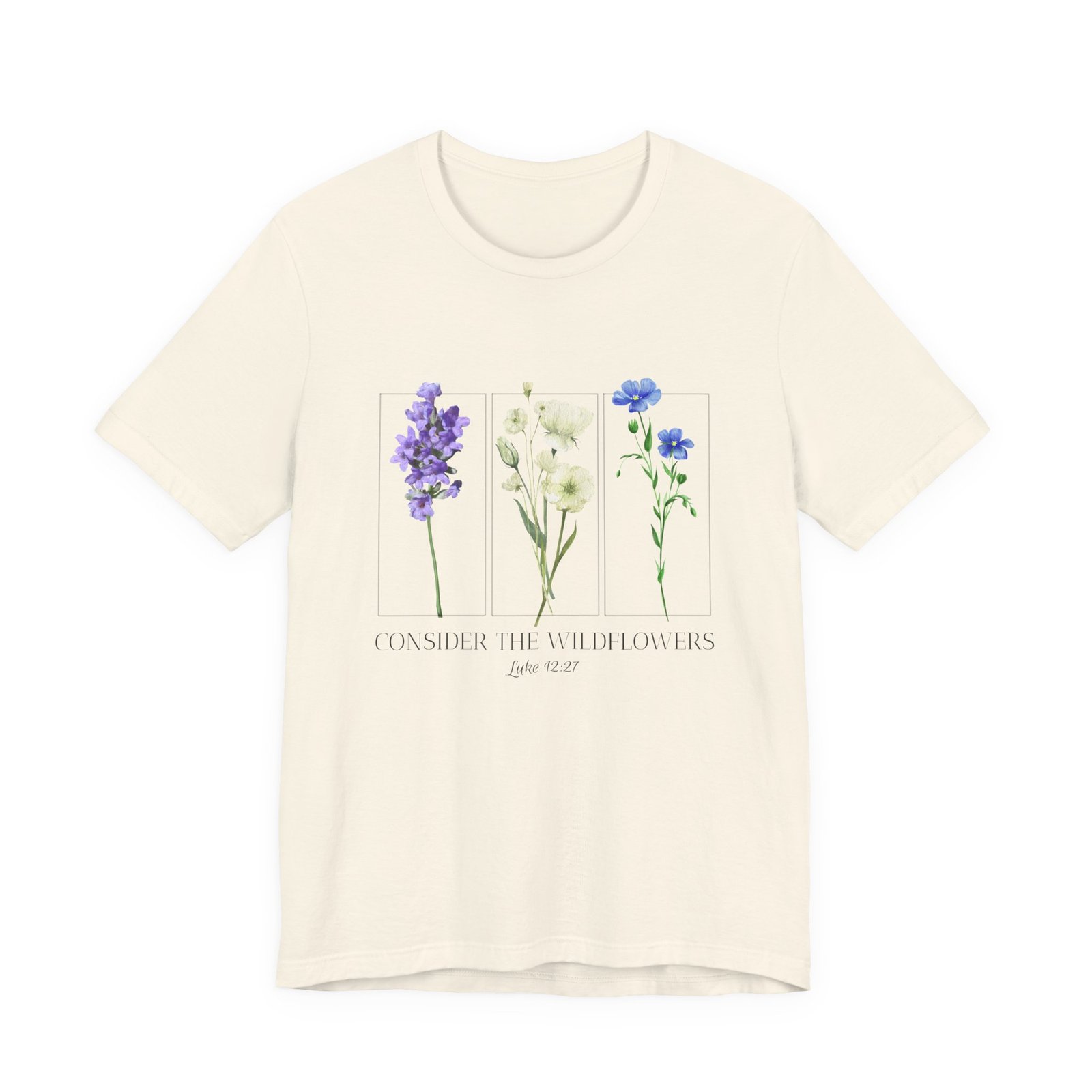 Consider the Wildflowers Shirt - Unisex Christian T-Shirt, Luke 12:27 Scripture Tee, Faith & Nature Inspired Apparel - Image 5