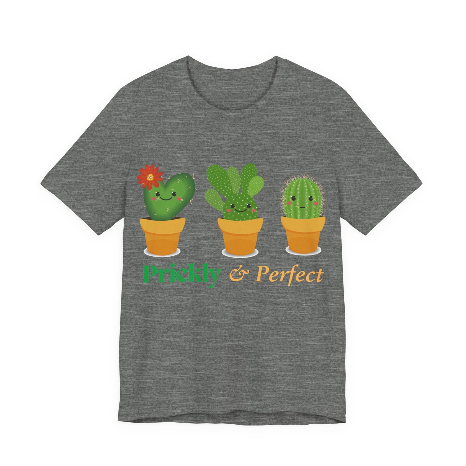 Cute Cactus Unisex Tee - Prickly & Perfect, Gift for Plant Lovers, Casual Wear, Summer Style, Gardening Gift, Eco-Friendly Fashion - Image 4