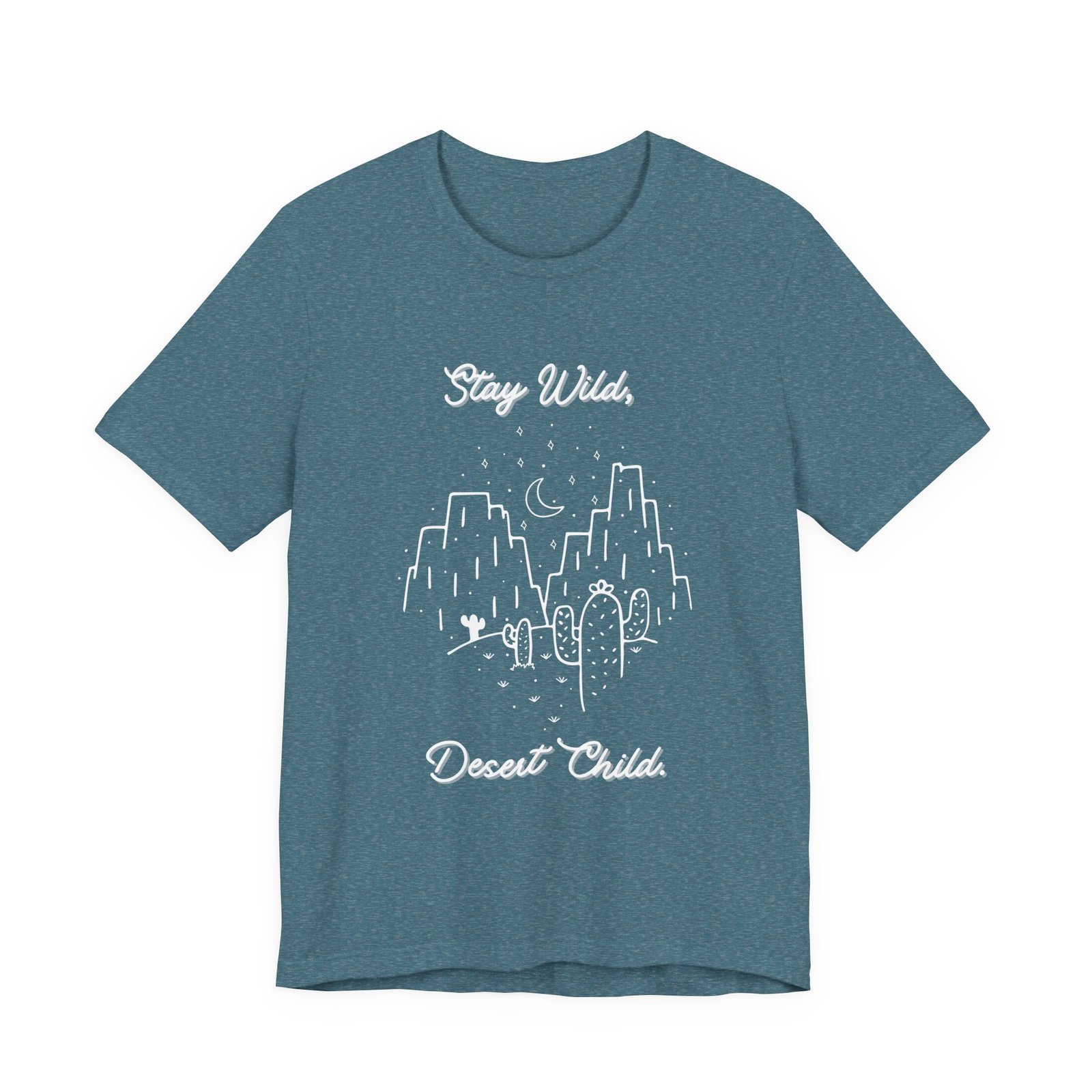 Stay Wild Desert Child Shirt - Bella Canvas Unisex T-Shirt, Boho Western Graphic Tee, Adventure Desert Vibes Apparel - Image 11