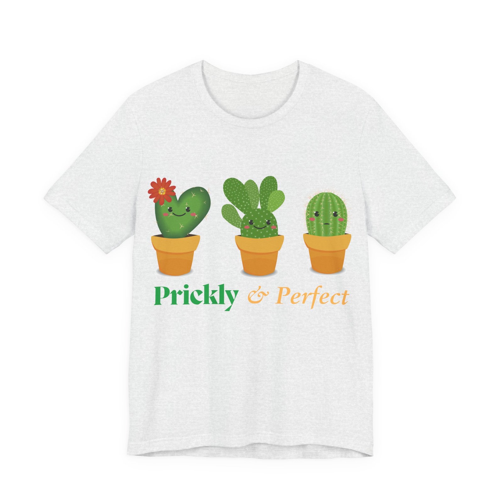 Cute Cactus Unisex Tee - Prickly & Perfect, Gift for Plant Lovers, Casual Wear, Summer Style, Gardening Gift, Eco-Friendly Fashion - Image 3