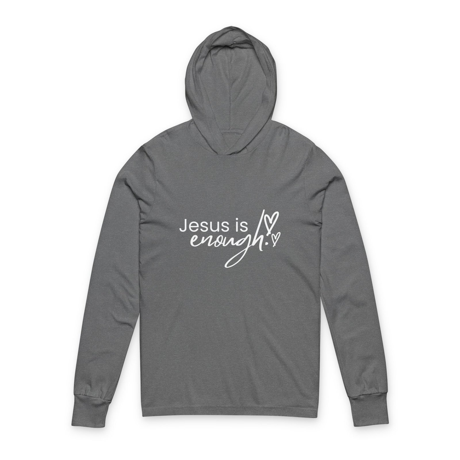 Jesus Is Enough Hoodie- Bella Canvas Unisex Christian Hoodie, Faith Inspired Graphic Sweatshirt, Bible Verse Apparel - Image 4