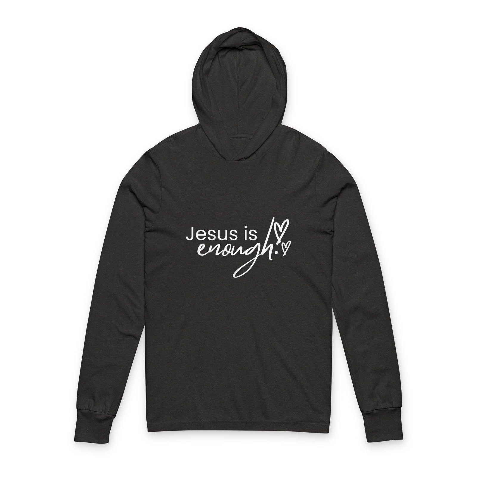 Jesus Is Enough Hoodie- Bella Canvas Unisex Christian Hoodie, Faith Inspired Graphic Sweatshirt, Bible Verse Apparel - Image 3