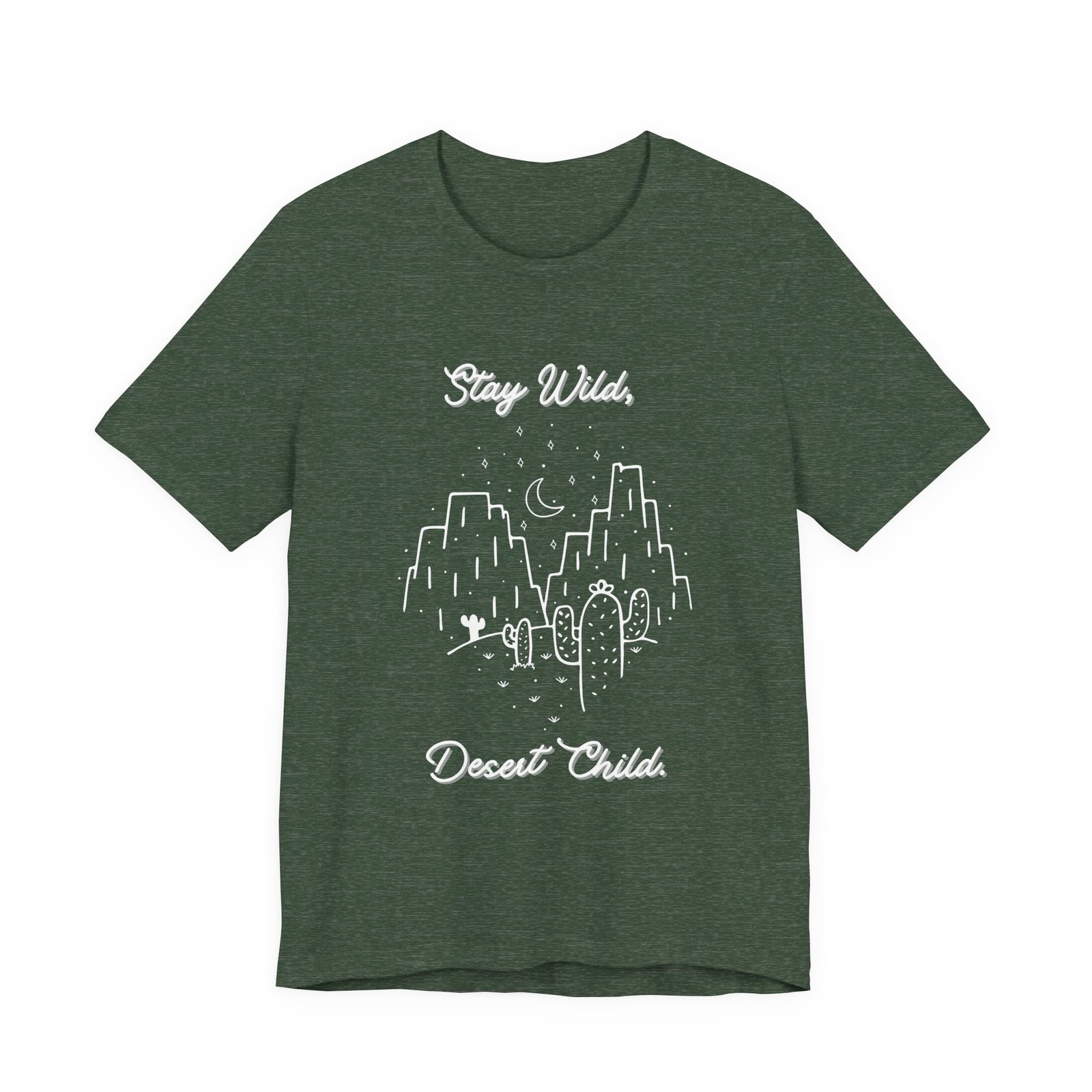 Stay Wild Desert Child Shirt - Bella Canvas Unisex T-Shirt, Boho Western Graphic Tee, Adventure Desert Vibes Apparel - Image 9