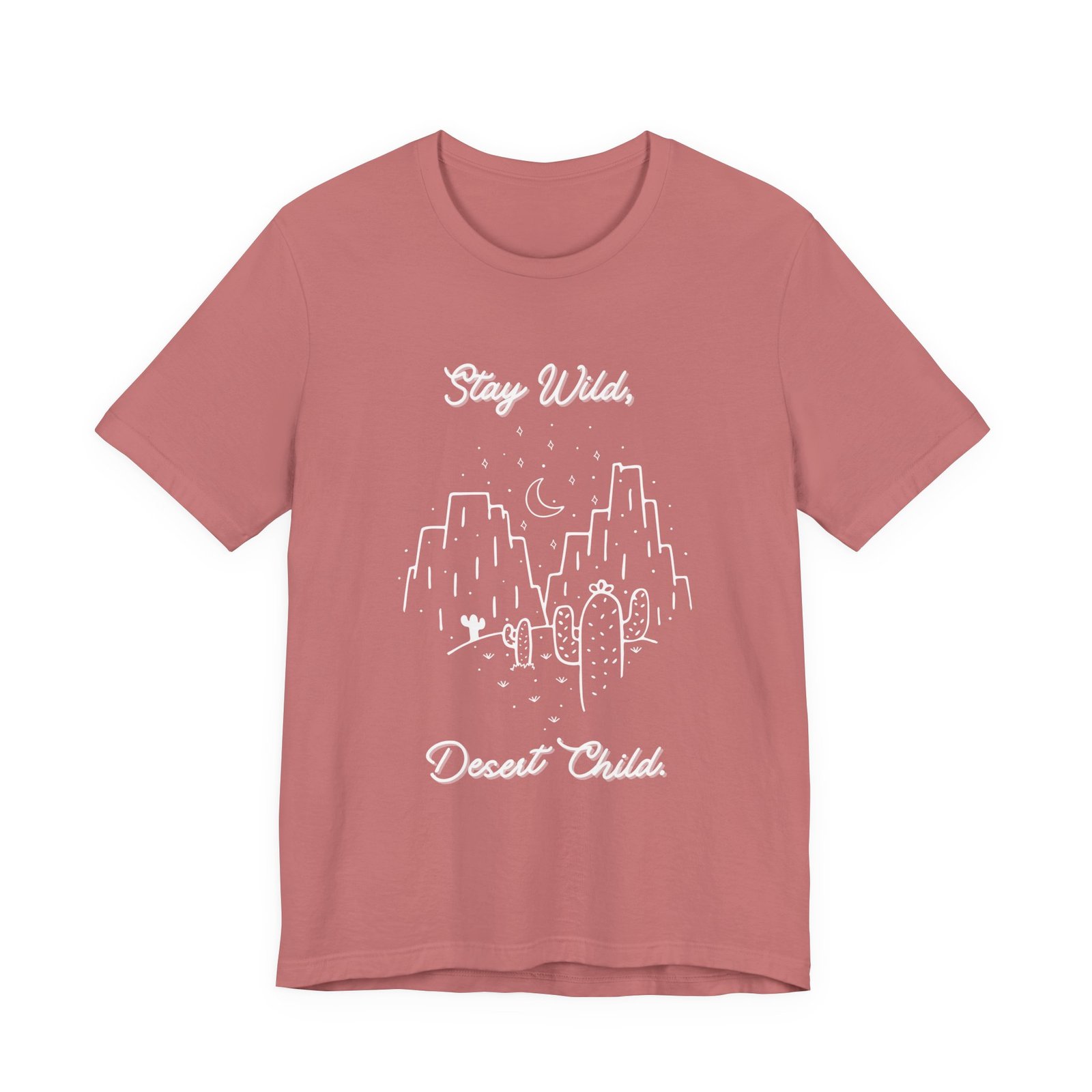 Stay Wild Desert Child Shirt - Bella Canvas Unisex T-Shirt, Boho Western Graphic Tee, Adventure Desert Vibes Apparel - Image 2