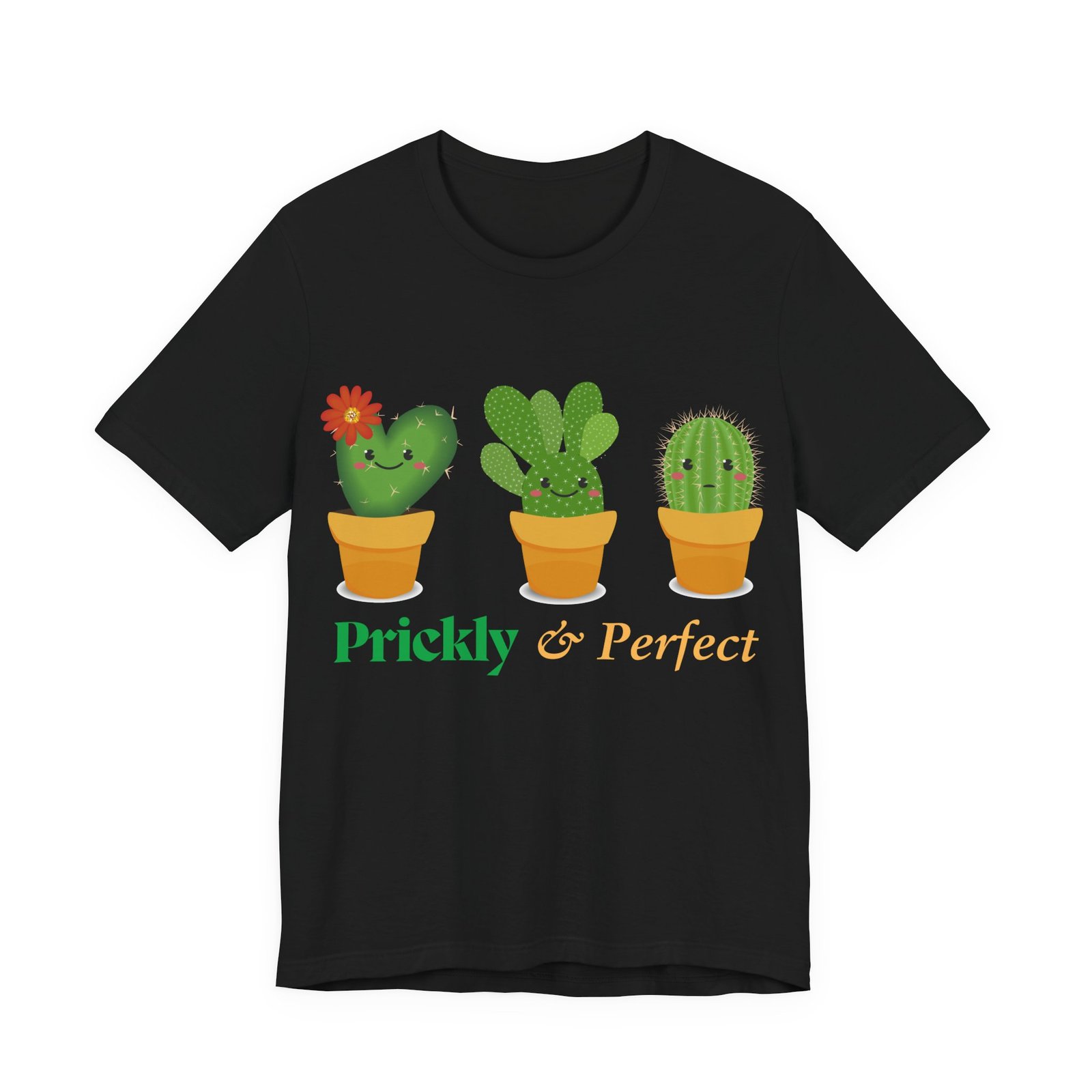 Cute Cactus Unisex Tee - Prickly & Perfect, Gift for Plant Lovers, Casual Wear, Summer Style, Gardening Gift, Eco-Friendly Fashion - Image 5