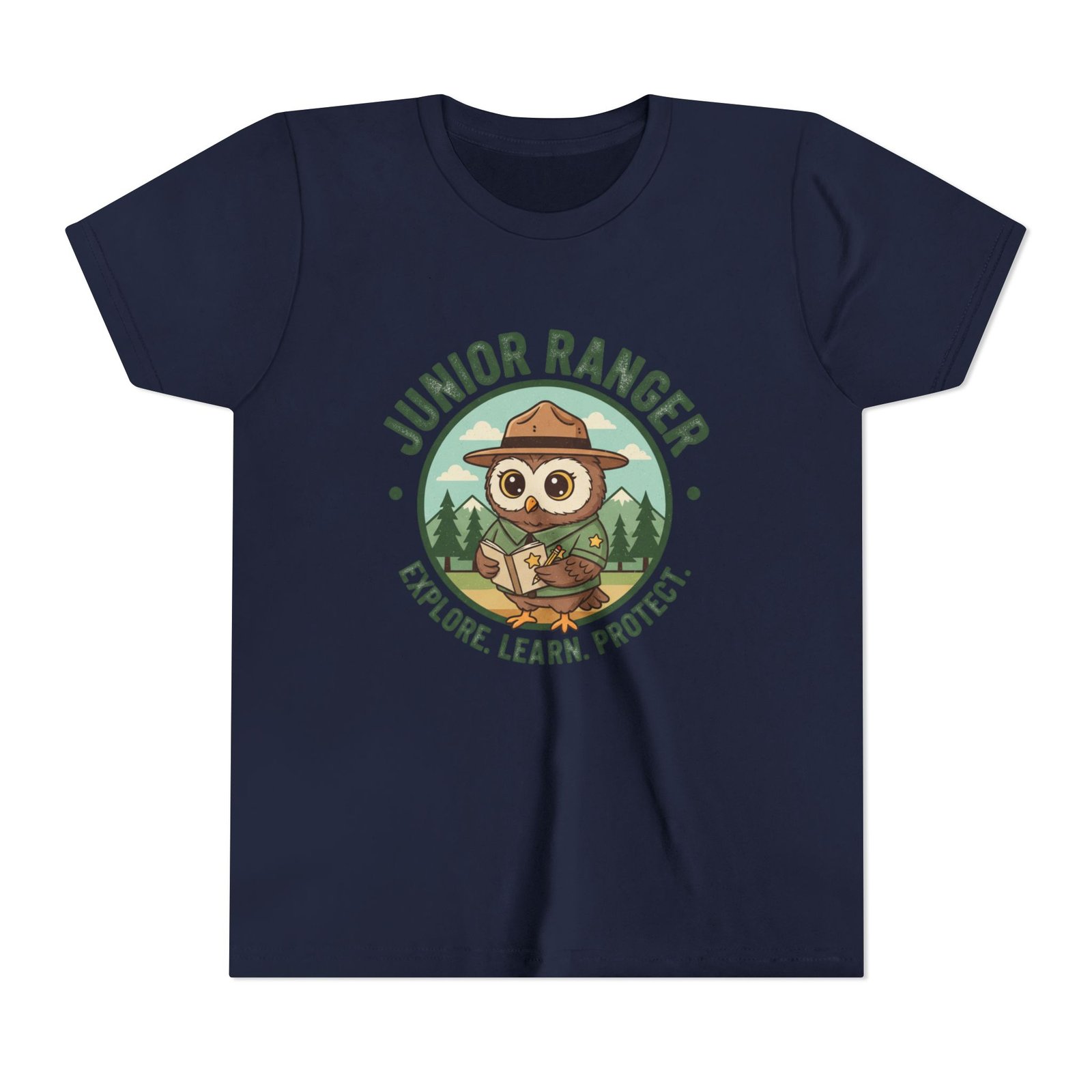 Junior Ranger Explore Learn Protect Youth T-Shirt - National Parks Kids Tee, Adventure Nature Shirt for Young Explorers - Image 7