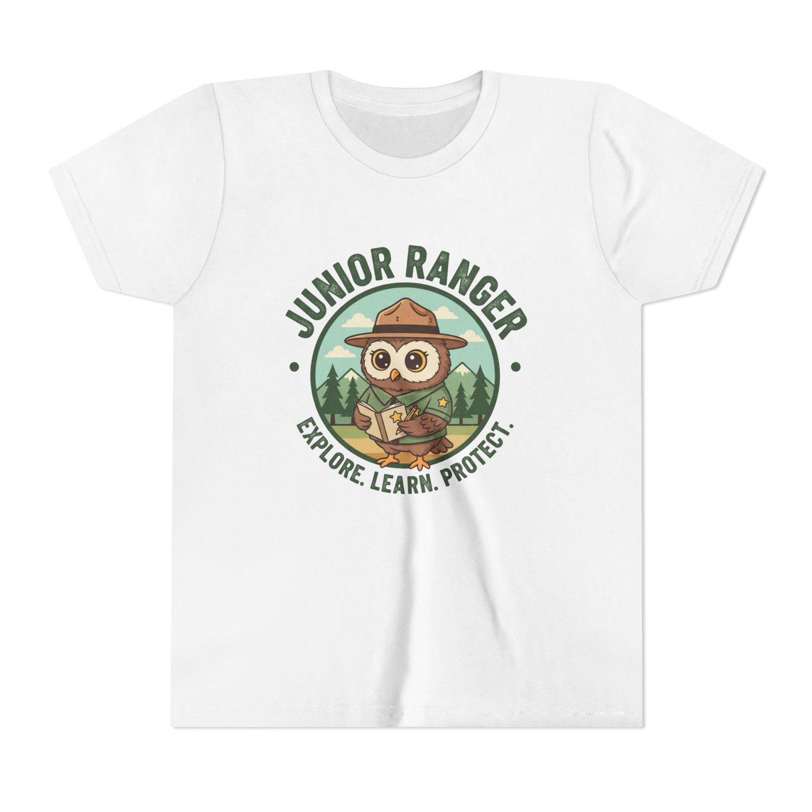 Junior Ranger Explore Learn Protect Youth T-Shirt - National Parks Kids Tee, Adventure Nature Shirt for Young Explorers - Image 2