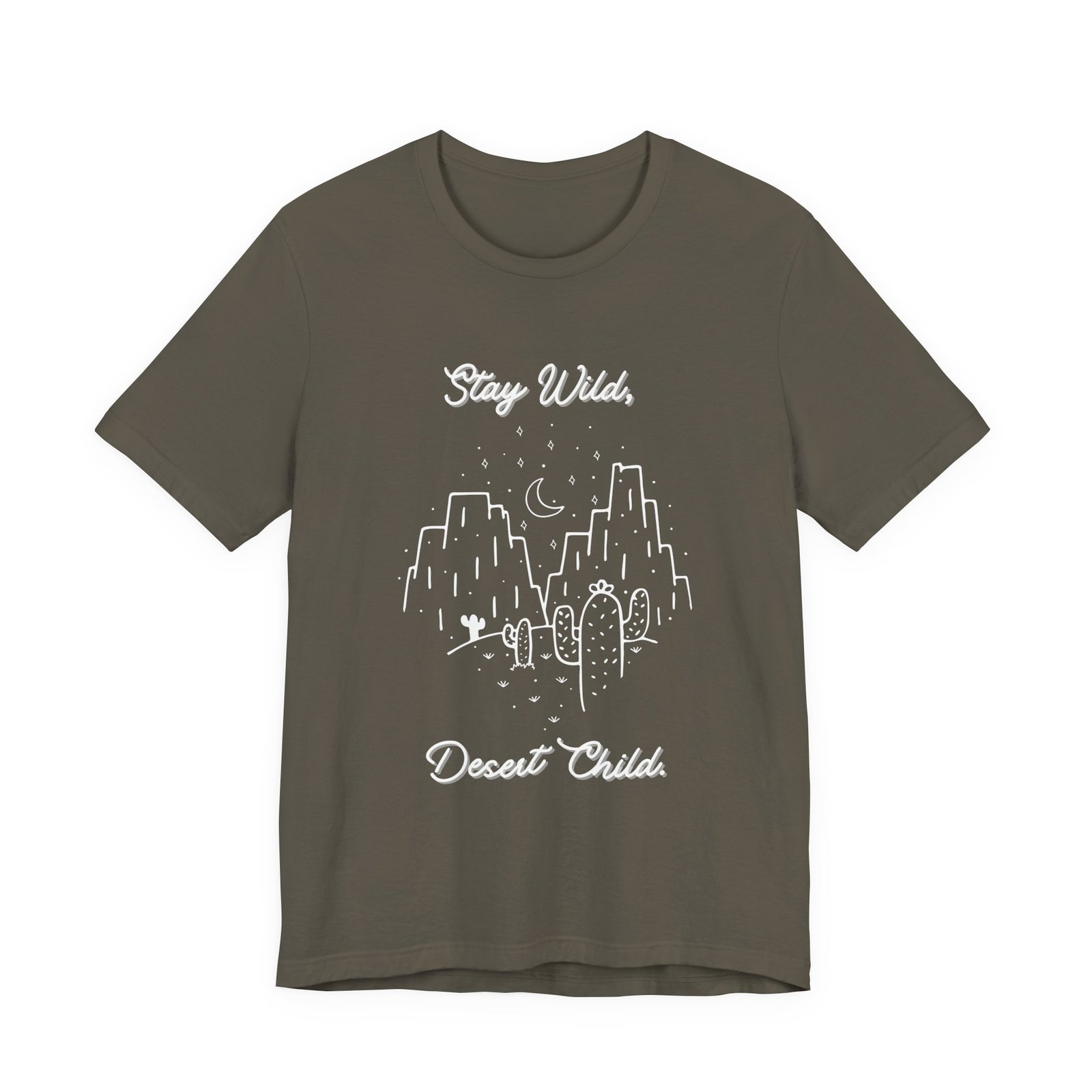 Stay Wild Desert Child Shirt - Bella Canvas Unisex T-Shirt, Boho Western Graphic Tee, Adventure Desert Vibes Apparel