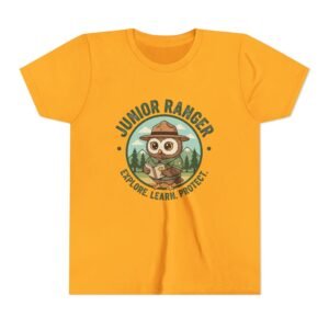 Junior Ranger Explore Learn Protect Youth T-Shirt - National Parks Kids Tee, Adventure Nature Shirt for Young Explorers