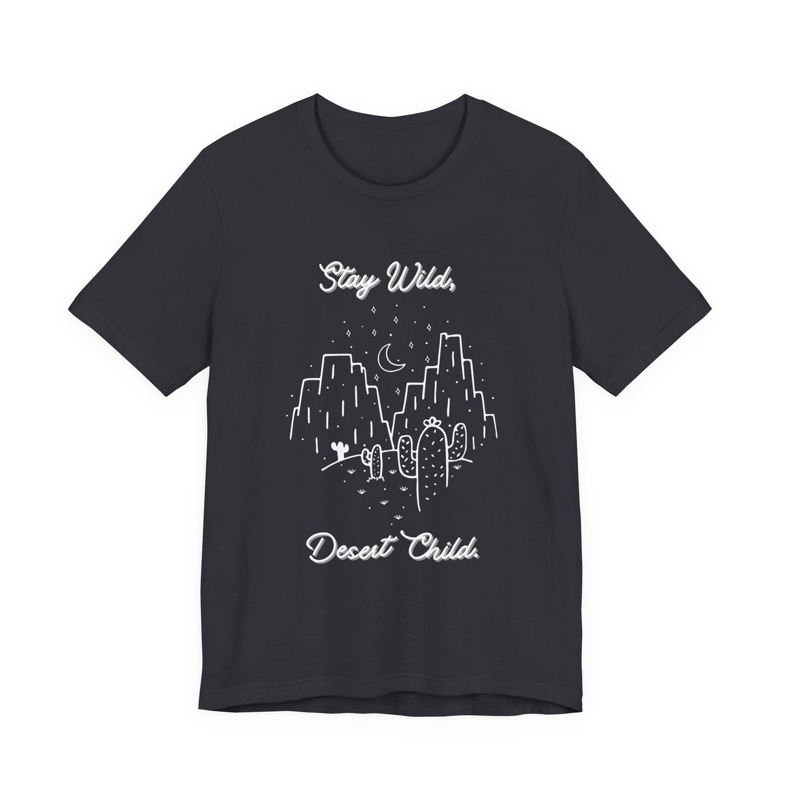 Stay Wild Desert Child Shirt - Bella Canvas Unisex T-Shirt, Boho Western Graphic Tee, Adventure Desert Vibes Apparel - Image 8