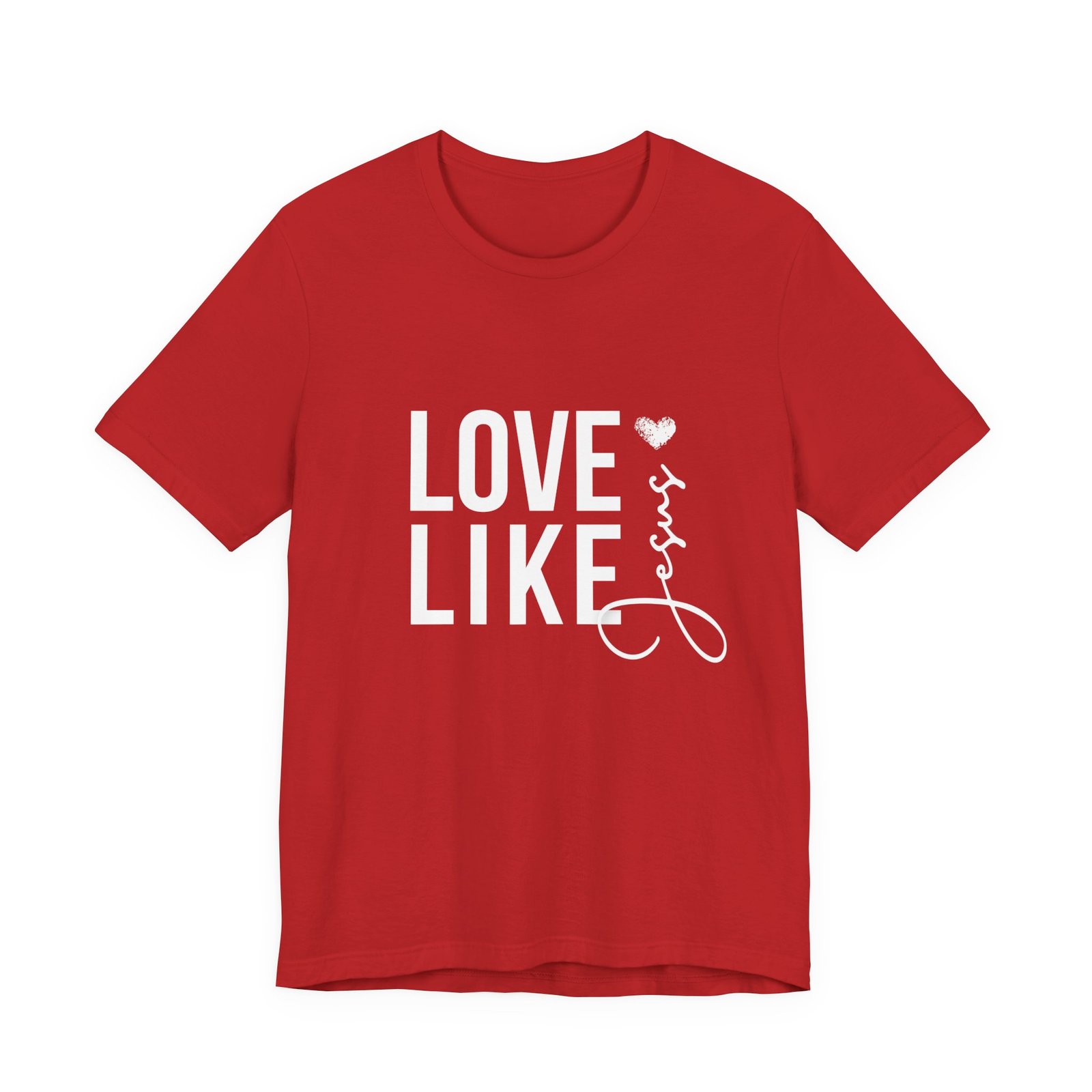 Love Like Jesus Shirt - Bella Canvas Unisex Christian T-Shirt, Faith Graphic Tee, Inspirational Bible Verse Shirt - Image 21