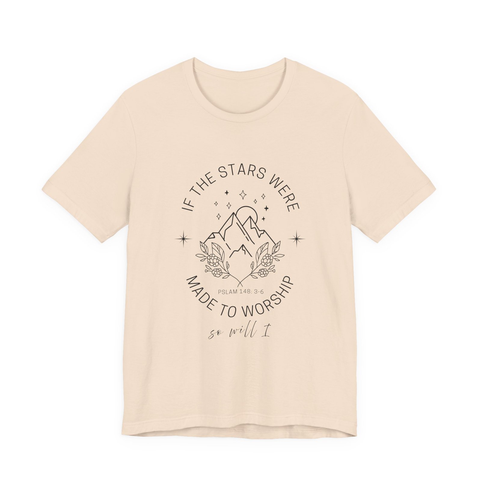 So Will I Shirt - Bella Canvas Unisex Christian T-Shirt, If the Stars Were Made to Worship Faith Tee, Worship Song Inspired Apparel - Image 7