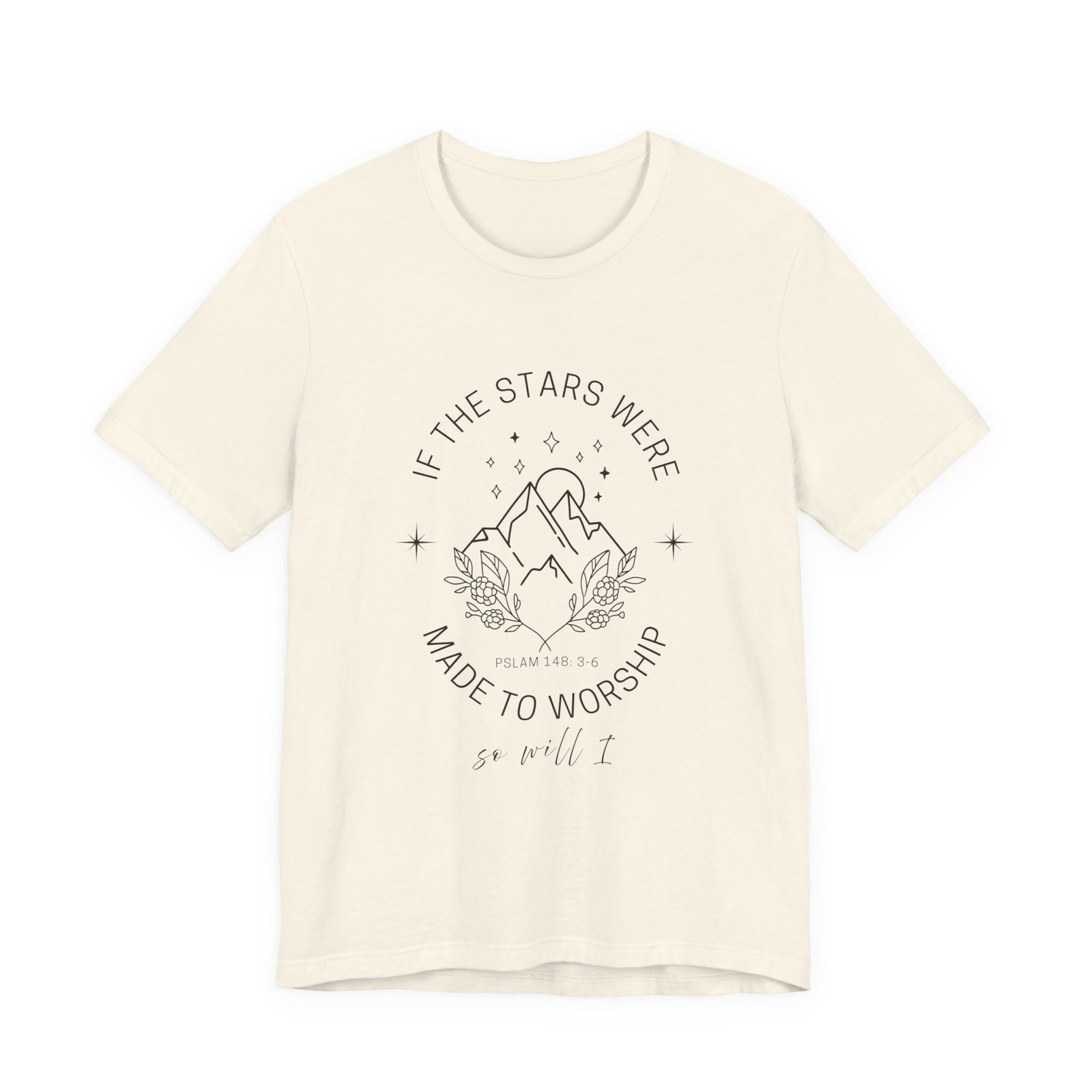 So Will I Shirt - Bella Canvas Unisex Christian T-Shirt, If the Stars Were Made to Worship Faith Tee, Worship Song Inspired Apparel - Image 6