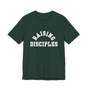 Raising Disciples Shirt - Unisex Christian T-Shirt, Varsity Style Faith Tee for Parents, Teachers & Leaders