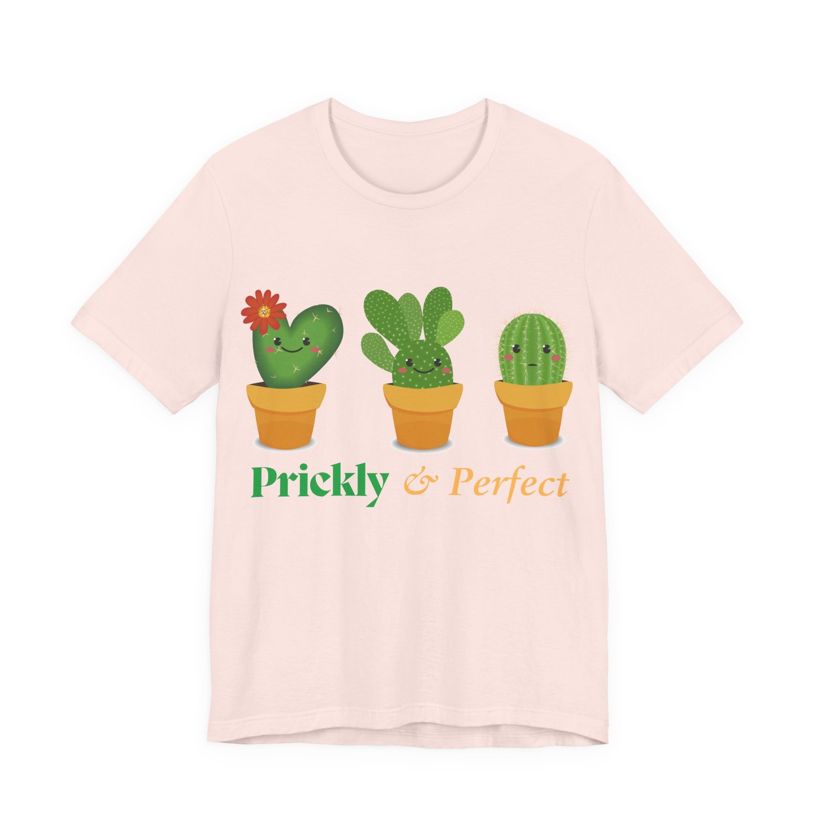 Cute Cactus Unisex Tee - Prickly & Perfect, Gift for Plant Lovers, Casual Wear, Summer Style, Gardening Gift, Eco-Friendly Fashion - Image 2
