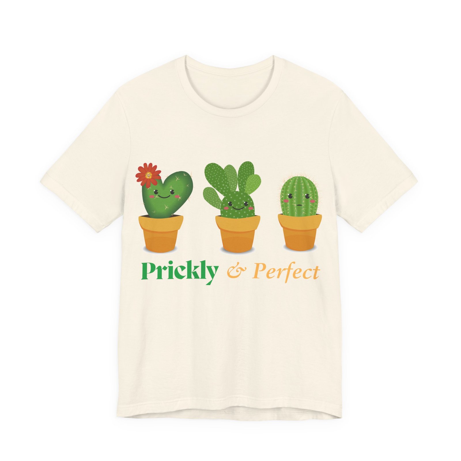 Cute Cactus Unisex Tee - Prickly & Perfect, Gift for Plant Lovers, Casual Wear, Summer Style, Gardening Gift, Eco-Friendly Fashion - Image 6