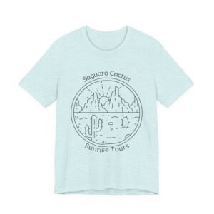 Saguaro Cactus Sunrise Tours Shirt - Bella Canvas Unisex TShirt, Desert Southwest Graphic Tee, Adventure Travel Inspired Shirt