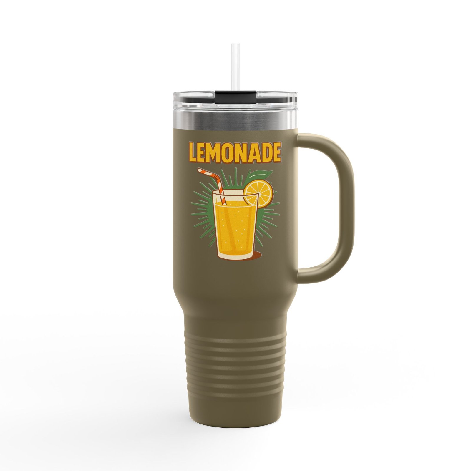 40oz Insulated Travel Mug — Retro "Lemonade" Illustration (Forrest Frank & The Figs) - Image 6