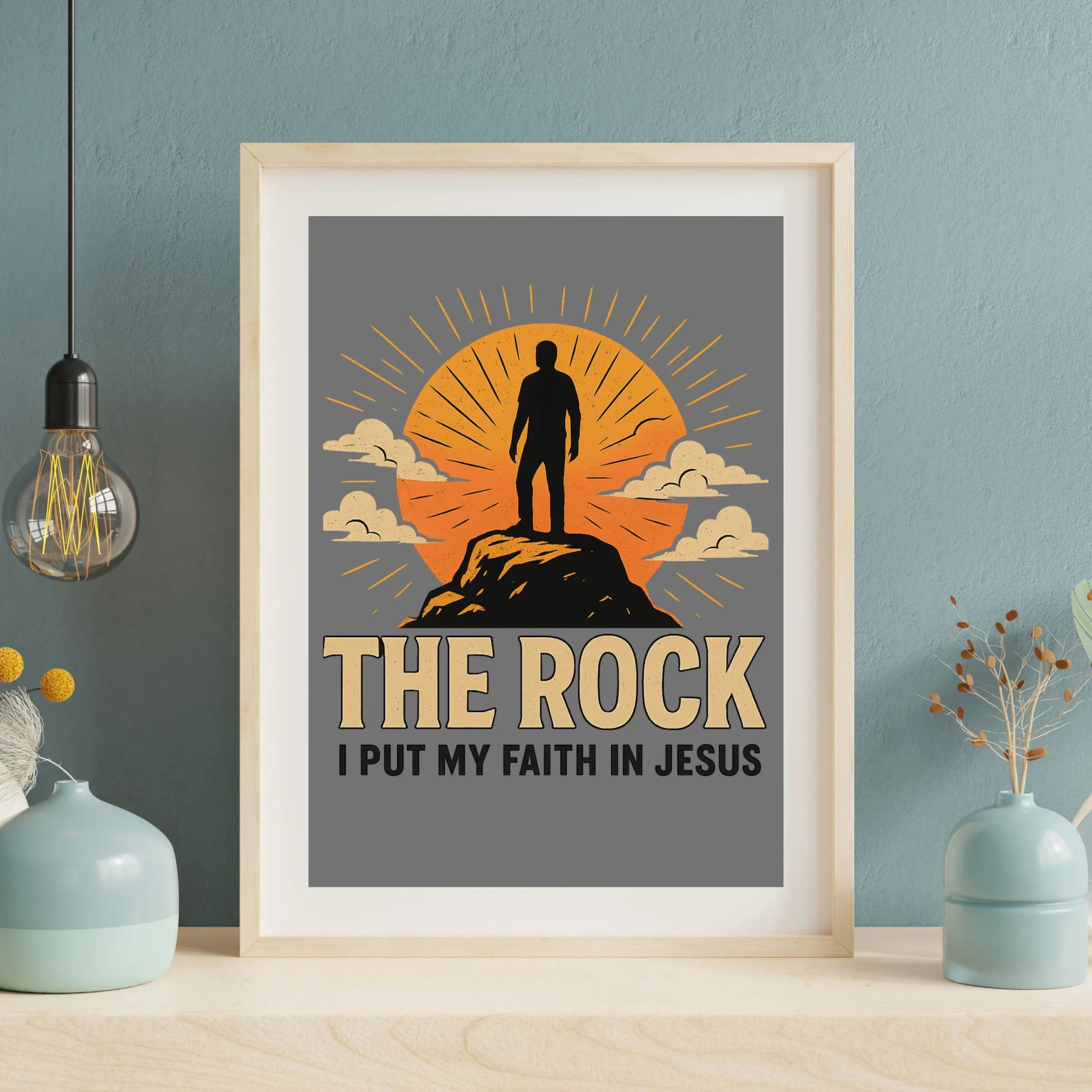 Faith in Jesus Christian Wall Art Printable: Worship Song Scripture (Digital Download) - Image 3