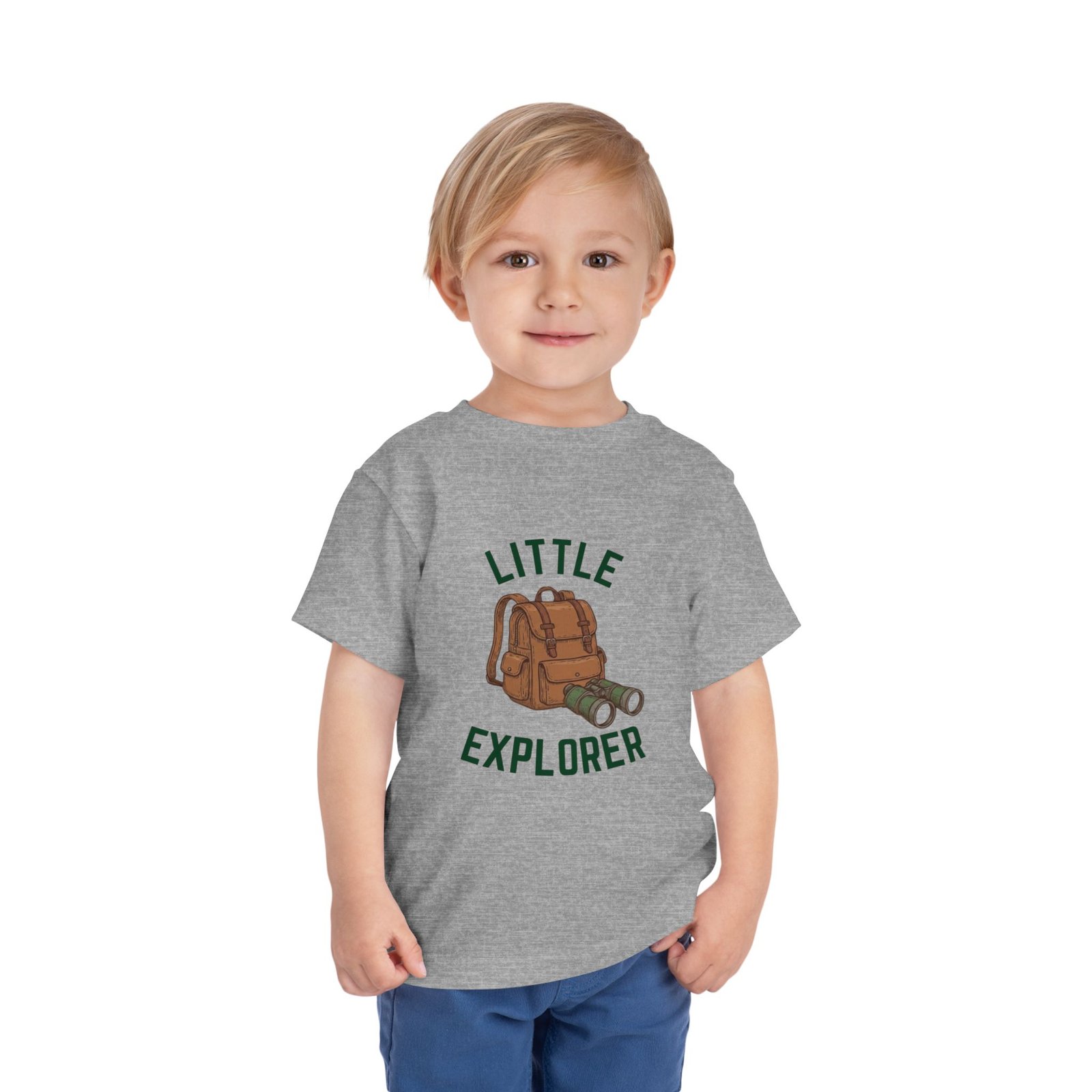 Little Explorer Toddler T-Shirt | Kids Adventure Shirt | Binoculars & Backpack Graphic Tee | Nature Loving Kid Shirt | Outdoor Toddler Tee - Image 15